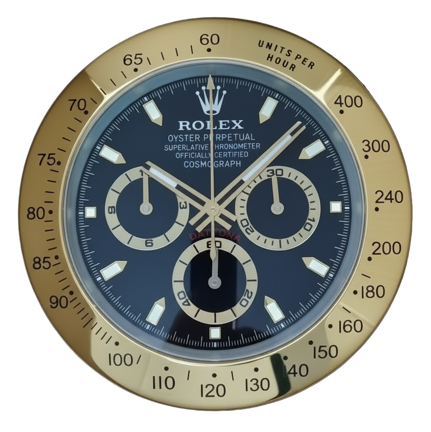 Reloj de Pared Rolex Daytona Oro Esfera Negra