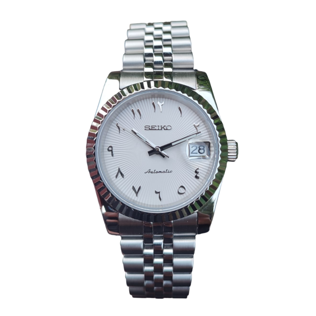 Seiko Mod Arabic Dial Blanco